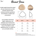 thumbnail image 5 of BIMEI Foam Mastectomy Breast Form Breathable Prosthesis Bra Insert Pads - SIZE 4, Beige, 5 of 5