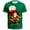 Dark Green, variant on Men's Christmas Short Sleeved Crewneck T Shirt for All Occasions Comfortable and Stylish Holiday Apparel
