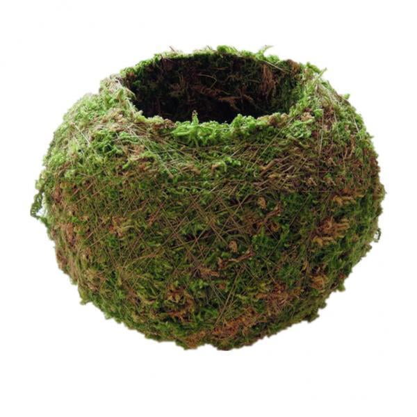 2x s decorativas de bolas de artificial verde, para jarrones, decoración de , decoración de jardineras, bodass, especi Zulema Maceta de bola de musgo