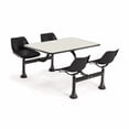 thumbnail image 2 of OFM 1002-SS-BGNB Cluster Table with Laminate Top and Stainless Steel Chairs - Beige Nebula, 2 of 7