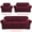 Wine Red, variant on CJC Velvet Plush Sofa Covers Stretch Couch Covers with Separate Cushion Cover (White, 2-Seater Sofa)