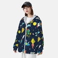 thumbnail image 5 of Goofa Funny Spaceships Printed Women's UPF 50+ Sun Protection Hoodie Jacket Lightweight Long Sleeve Sun Shirt for Women with Pocket Hiking Outdoor-XX-Large, 5 of 9