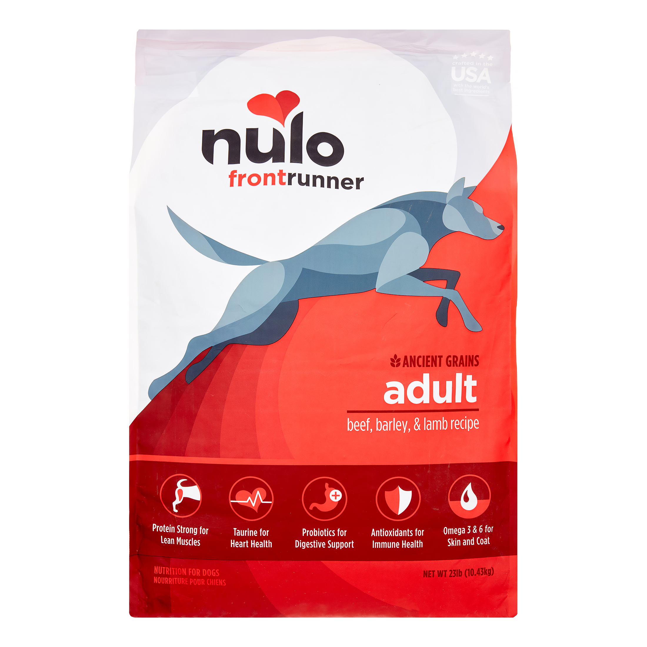 Nulo Frontrunner Beef, Barley, & Lamb Dry Dog Food, 23 lb