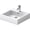 White / Ground, variant on Duravit 045450-1Hole Vero 19" Ceramic Vanity Top - White / Ground