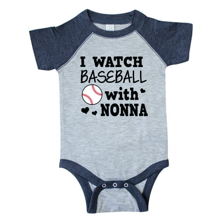 

Inktastic I Watch Baseball with My Nonna Gift Baby Boy Bodysuit