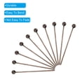 thumbnail image 4 of Uxcell 100 Pcs Pasadores de Cabeza de Bola de Cobre Rojo 1.97 pulgadas Pasadores de Cabeza de Alambre 24 Gauge de Latón para Manualidades de Joyería DIY, 4 of 7