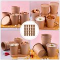 thumbnail image 4 of ColoMX 25 sets Tazas de embalaje de papel Kraft Cups Cups para llevar Cajas para llevar Tazas de papel impermeables, 4 of 8