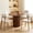Set of 4-Walnut, variant on WIRRYTOR Modern Upholstered Dining Chairs Set of 2, Metal Frame Kitchen Chairs with Wood Look, Barrel Back Velvet Chairs for Dining Room, Walnut