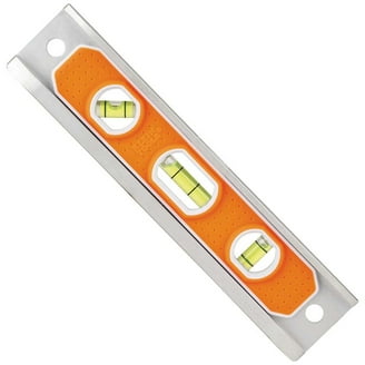 9-Inch Torpedo Level – Shockproof Magnetic Spirit Level With 3 Vials (45°/90°/180°), ABS Plastic, For DIY & Construction