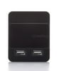 Dual USB Charger Slide Style 2A Black