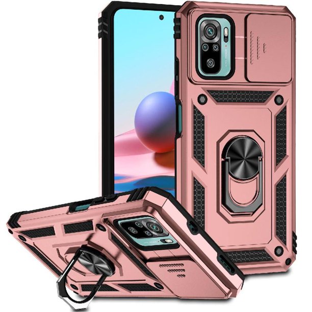 Estuche GANGXUN para Xiaomi Redmi Note 10 4G, soporte giratorio 360°, estilo mecánico y magnético