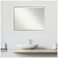 thumbnail image 6 of Amanti Art Morgan White Blue Beveled Wood Wall Mirror 24.25 x 30.25 in., 6 of 10
