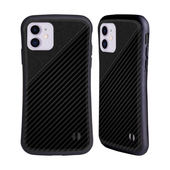 Head Case Designs Officially Licensed Alyn Spiller Carbon Fiber Leather Hybrid Case Compatible with Apple iPhone 11