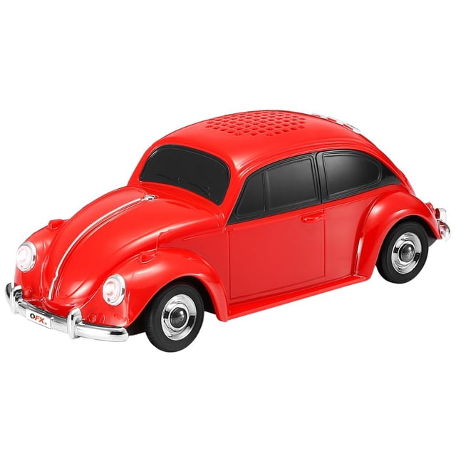 Bocina Bluetooth Retro QFX BT-1960 Auto 3" Roja