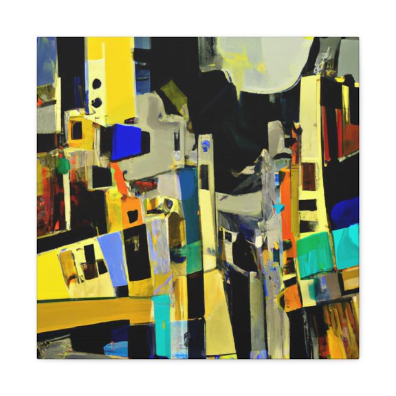 Urban Expressionist Panorama - Canvas