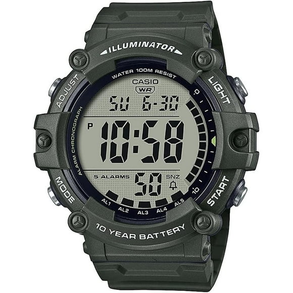 Reloj CASIO AE-1500WHX-3AVCF Illuminator Sport-Verde verde 55 mm