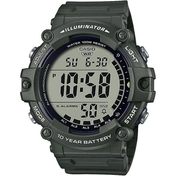 Reloj CASIO AE-1500WHX-3AVCF Illuminator Sport-Verde verde 55 mm