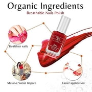 Karma Organic Beautiful Halal Certified Nail Polish Gift Set- Truly Breathable Cruelty Free and Vegan - Oxygen Permeable Wudu Friendly Nail Enamel (Coral Classics)