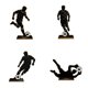 thumbnail image 2 of Adornos de madera para jugadores de fútbol con figuras de silueta de fútbol para la oficina y la decoración de fiestas, 2 of 7