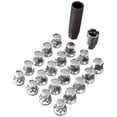 thumbnail image 1 of 5 Hole Hex Lock & Nut Set, Chrome - M12 x 1.25 - 16 Piece, 1 of 1