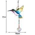 thumbnail image 2 of Trampa para pájaros de vidrieras, decoración de jardín de prisma colgante, colgante decorativo de colibrí, regalo para adultos", 2 of 5