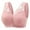 Pink, variant on fheaev Front Closure Bras For Women Post Surgery Brassiere Plus Size Full Coverage No Underwire Comfort Wireless Snap Closing Bra Convenient Everyday Bra Front Button Bras Front Buckle Corset Bra