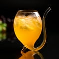thumbnail image 6 of Wine Whiskey Glass Heat Resistant Sucking Juice Milk Drinking Tube Straw Cup, 6 of 7
