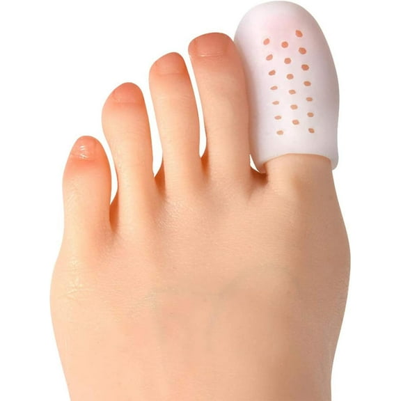Toe Caps - 6 Pcs Toe Protectors for Big Toe Pain - Breathable Latex Free Toe Guard for Men and Women - Protective Toe Insert for Bunions