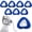 Blue, variant on YXMEIGUO 4 Pack Nasal CPAP Mask Liners Compatible with N20, Soft Resuable Washable Cushion Covers for Reducing Skin Irritation & Red Mark, Gray