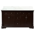 thumbnail image 2 of Sydney 60" Double Bathroom Vanity with Chocolate Cabinet and Engineered Marble Top, 2 of 7