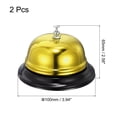 thumbnail image 2 of 100mm(3.94") Desk Bell Steel Electroplating Gold Tone 2 Pack, 2 of 5