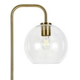 thumbnail image 4 of HomeRoots 62" Brass Arched Floor Lamp With Clear Transparent Glass Globe Shade, 4 of 5