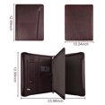thumbnail image 2 of Professional Portfolio Genuine Leather Padfolio,Tablet Case Portfolio Organizer Resumes Documents Folders,for 10.2"/10.5"/11" iPad Pro/Air3 Carrying Case Folio, 2 of 4