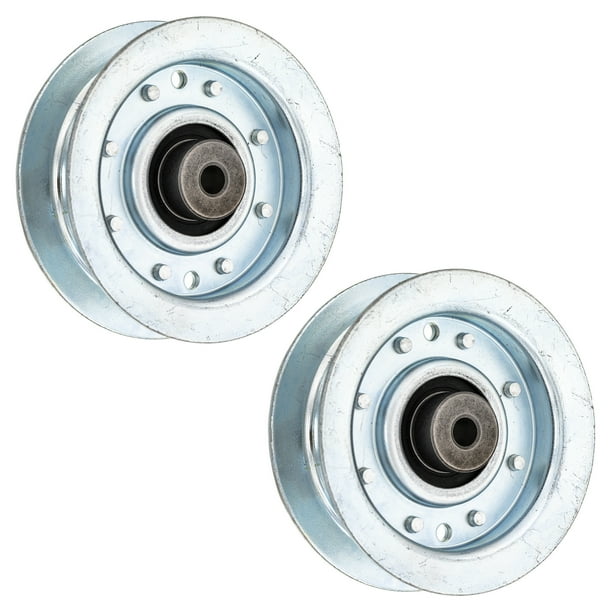 8TEN Flat Idler Pulley for John Deere X300 X304 X320 AM146880 2 Pack 810CID2249L