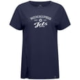 thumbnail image 2 of Women's Levelwear Navy Winnipeg Jets Influx Ice Wall T-Shirt, 2 of 3