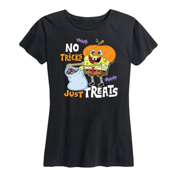 SpongeBob SquarePants - No Tricks Just Treats - Women's Short Sleeve Graphic T-Shirt