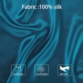 thumbnail image 5 of Unique Bargains 3 Piece 25 Momme Smooth Silk Pillow Cases, Queen, Blue, 5 of 8