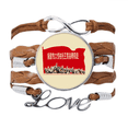 thumbnail image 1 of China Red Education Propaganda Follow Bracelet Chain Rope Ornament Wristband, 1 of 3
