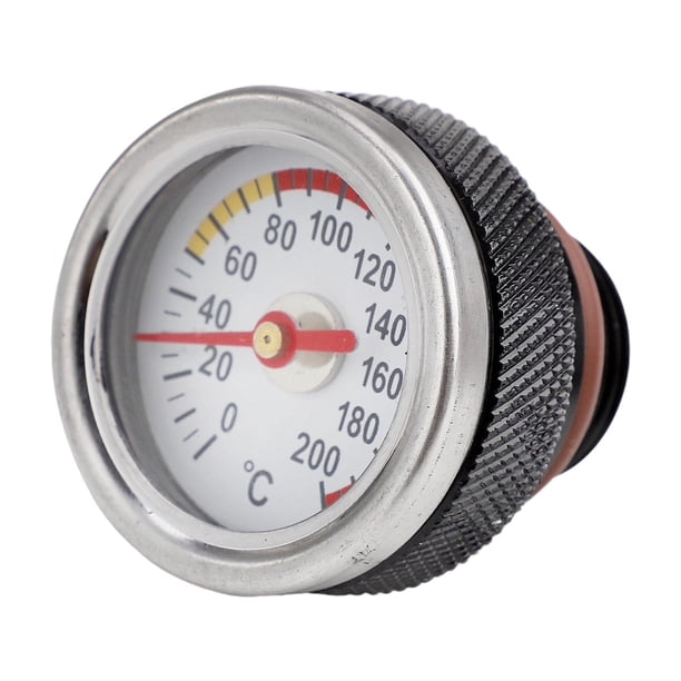 Medidor de temperatura de aceite para motocicleta M20x1,5, fácil instalación, de 0 a 200 degreeC para barco. negro