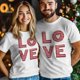 thumbnail image 3 of Camisetas casuales de manga corta con texto de amor para San Valentín para hombre, camisetas gráficas, 3 of 8