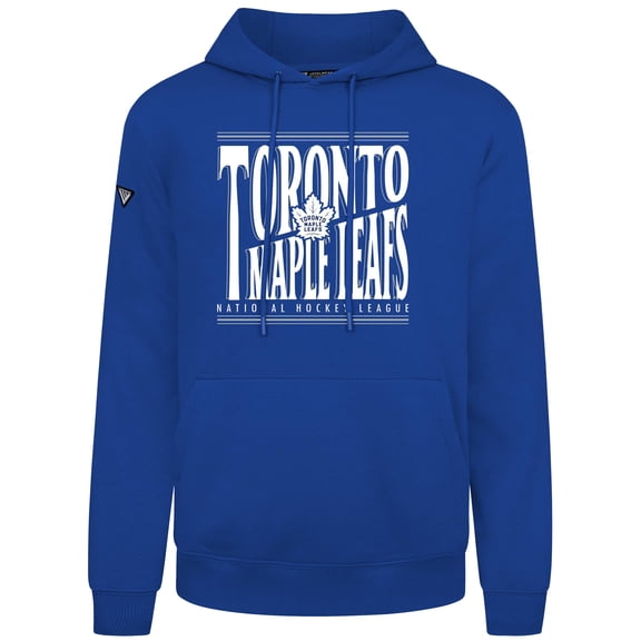 Men's Levelwear  Royal Toronto Maple Leafs Podium Powerhouse Pullover Hoodie
