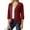 Red, variant on Pntutb Womens Long Sleeve T-Shirt Autumn Open Front Outerwear Solid Blouse Coat Tops Cardigan Gray XXL