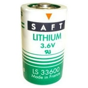 SAFT LS33600 D Size 3.6V Lithium Thionyl Chloride Battery