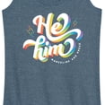 thumbnail image 3 of Instant Message - He Him Pronouns Graphic Racerback Tank, 3 of 6
