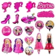 thumbnail image 2 of Globo de película de aluminio de Barbie rosa, tacones altos, globo de papel de aluminio para niña, muñeca para fiesta de cumpleaños, Baby Shower, decoración temática de princesa, 2 of 2