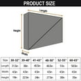 thumbnail image 2 of Outdoor TV Cover 55",600D Heavy Duty 5 Season Weatherproof TV Protector with Waterproof Zipper & Remote Control Pocket for Outside Flat Screen TV,LED,LCD,OLED TVs,Black, 2 of 9
