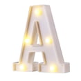 thumbnail image 2 of Walbest Decorative LED Illuminated Letter Marquee Sign, Alphabet Marquee Letters with Lights For Wedding Birthday Party Christmas Night Light Lamp Home Bar Decoration A, 2 of 7