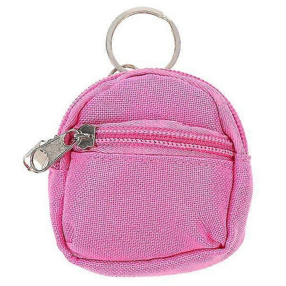 (Light Brown)Doll Bag Backpack Doll Miniatures Play Set Little Shoulder Bag Dolls Pretend Toy