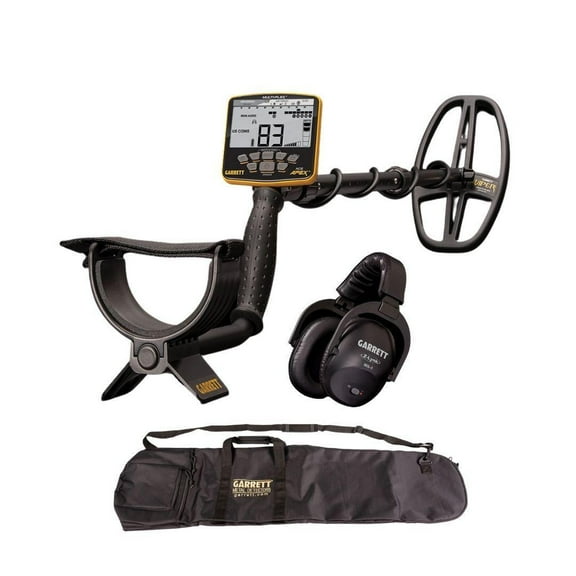 Garrett ACE APEX Metal Detector with 6 x 11 DD Viper Search Coil, Z-Lynk Wireless Headphone Package and Bag