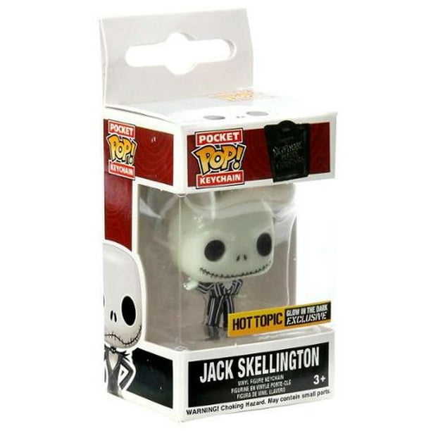 Funko - Funko Pop Keychain Pocket Jack Glow in the Dark Nightmare Before Christmas Hot Topic